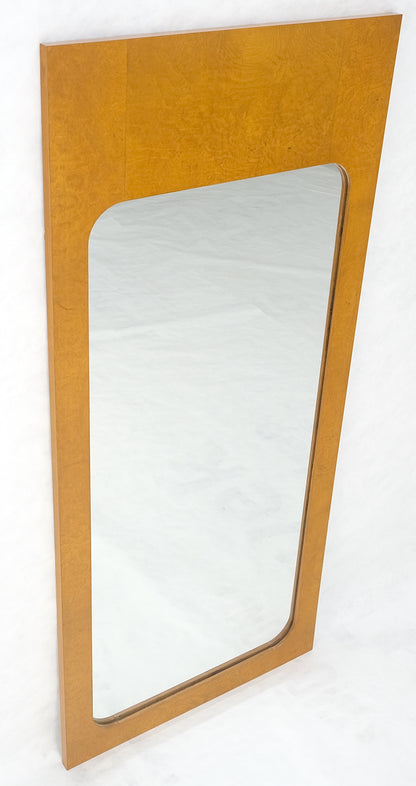 Modern Golden Natural Burl Wood Bedroom Wall Mirror  21" x 47" Contemporary Design