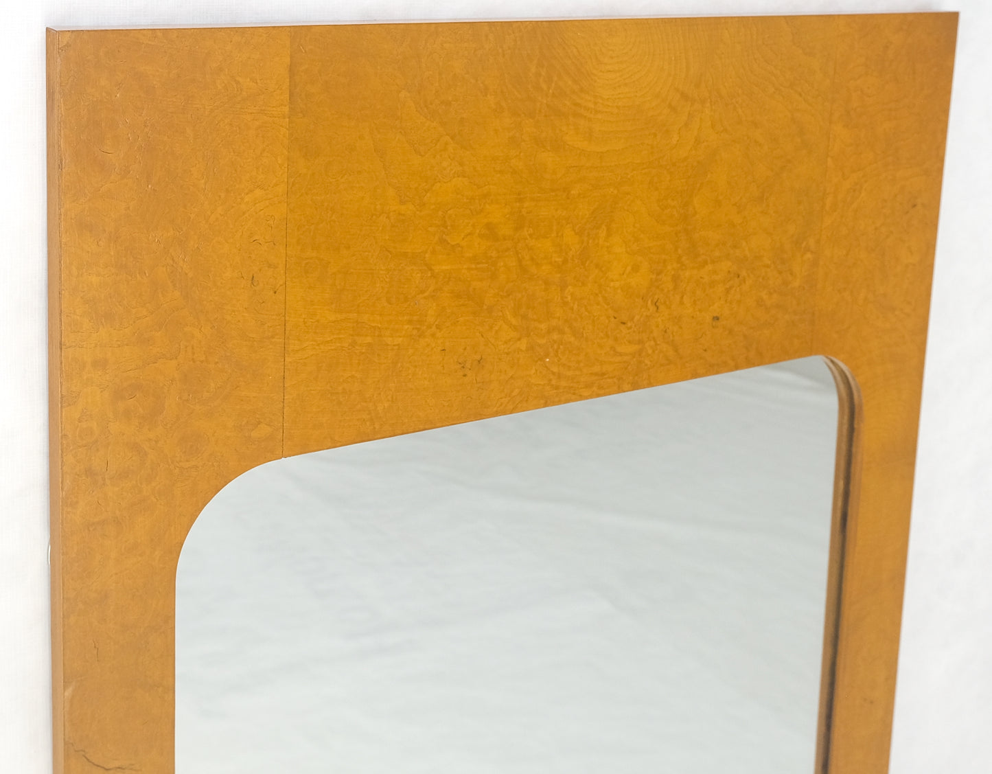 Modern Golden Natural Burl Wood Bedroom Wall Mirror  21" x 47" Contemporary Design