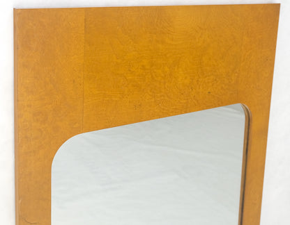 Modern Golden Natural Burl Wood Bedroom Wall Mirror  21" x 47" Contemporary Design