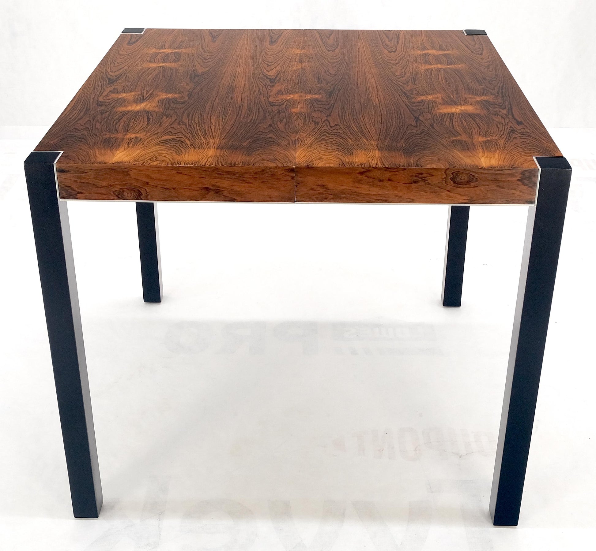 EstablishedLines John Stuart Rosewood Top Square Top Game Dining Table Two Extension Boards MINT!