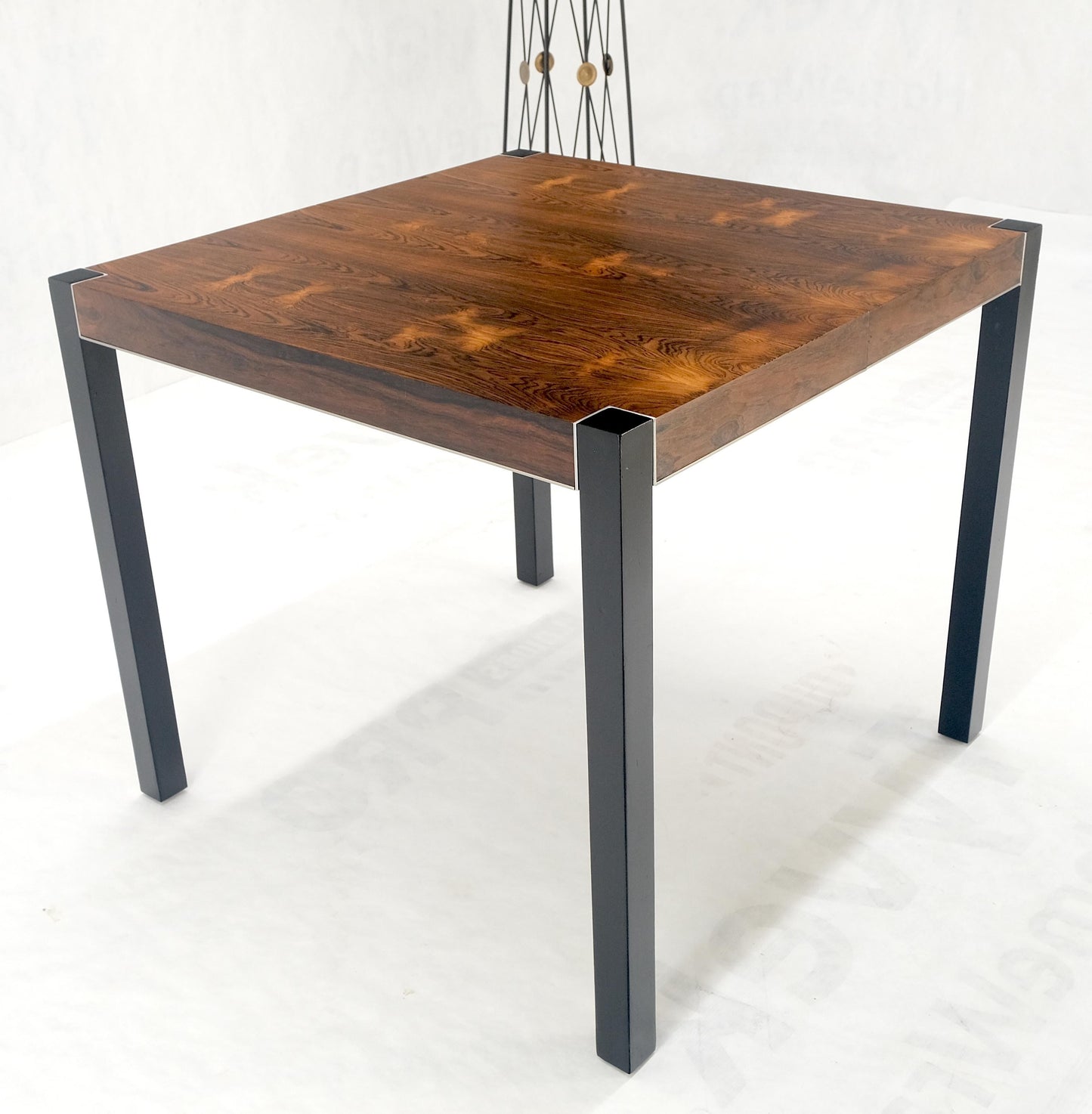 John Stuart Rosewood Top Square Top Game Dining Table Two Extension Boards MINT!