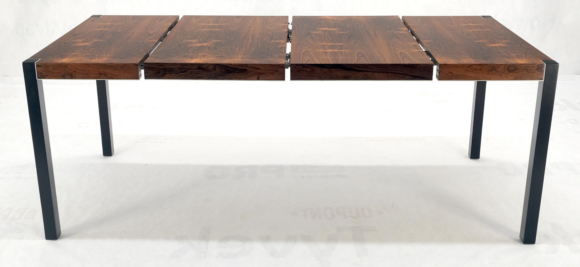 EstablishedLines John Stuart Rosewood Top Square Top Game Dining Table Two Extension Boards MINT!