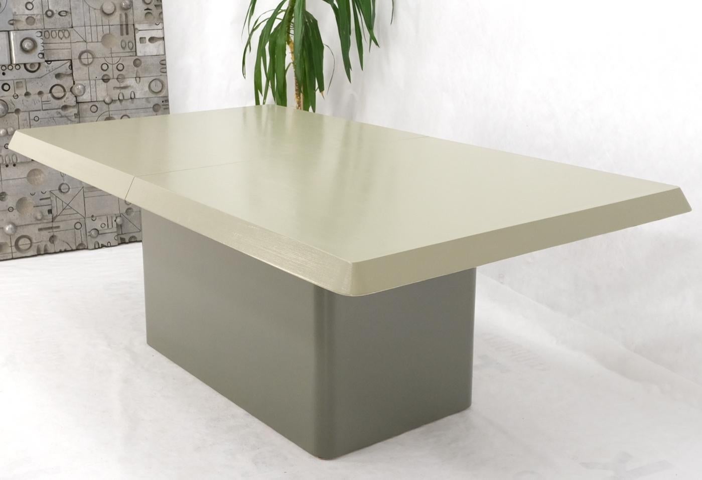 EstablishedLines Oversize Pedestal Base Cloth Wrapped Dining Conference Table