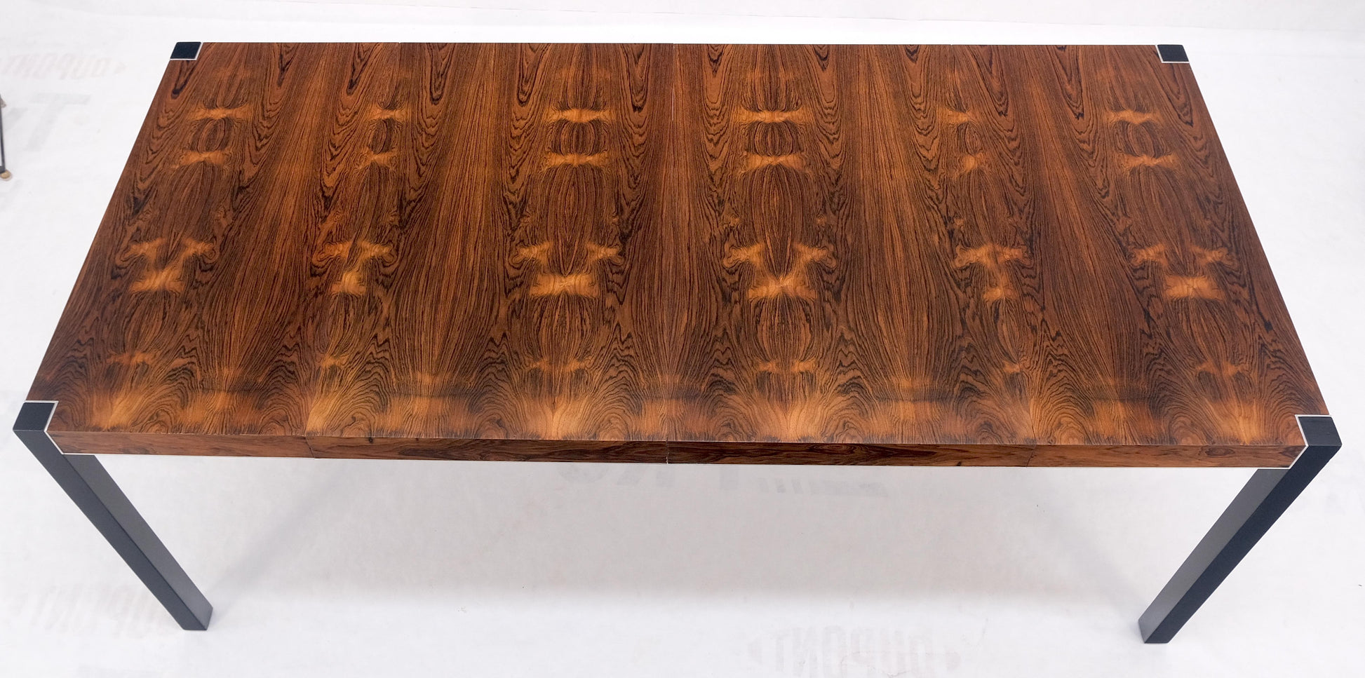 EstablishedLines John Stuart Rosewood Top Square Top Game Dining Table Two Extension Boards MINT!