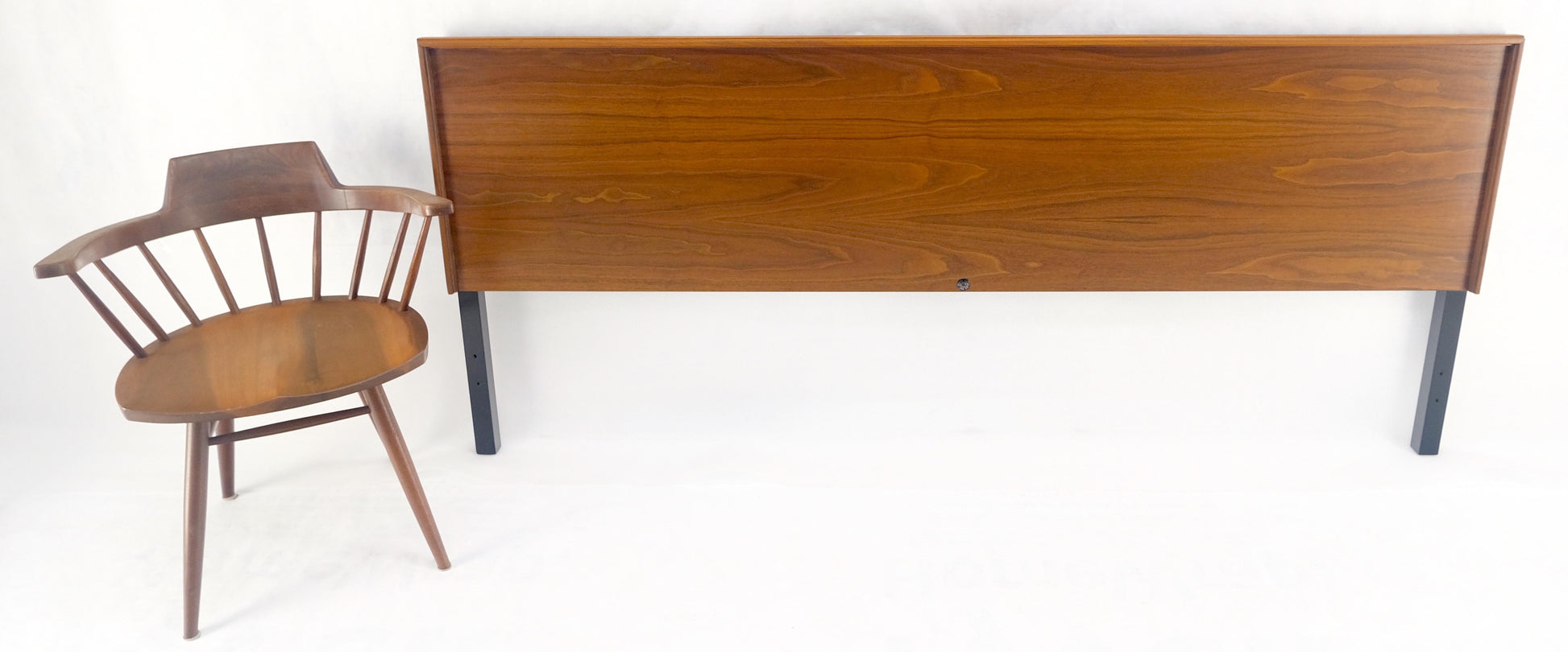 EstablishedLines John Stuart Oiled Walnut Danish Mid Century Modern King Size Bed Headboard MINT!