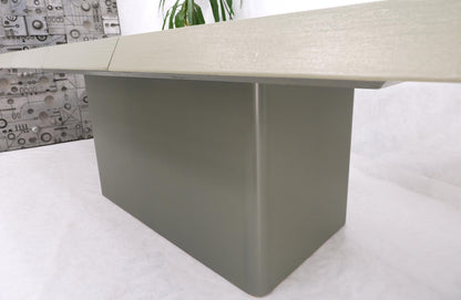 EstablishedLines Oversize Pedestal Base Cloth Wrapped Dining Conference Table