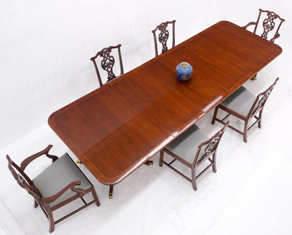 EstablishedLines Baker Charleston Collection Mahogany Banded Dining Table 6 Chairs Set Stunning!