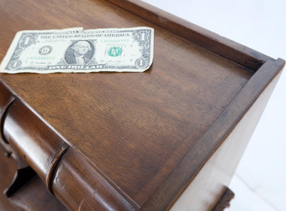 EstablishedLines Mahogany Finely Carved Ball & Claw Console Writing Table Desk Two Drawers Rope