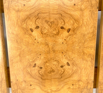 EstablishedLines Mid Century Modern Milo Baughman Full Queen Size Burl Wood Headboard Bed MINT!