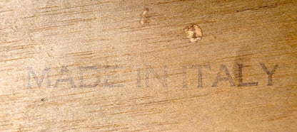 EstablishedLines Cylinder Drum Shape 4 Drawers Italian Burl Olive Wood Small Dresser Stand Table