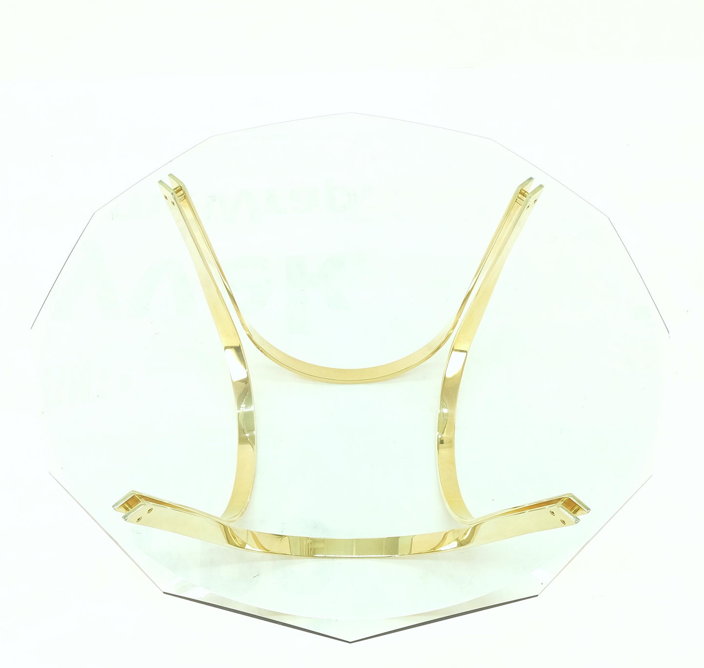 Roger Sprunger for Dunbar Mid-Century Modern Brass Glass Coffee Table Clean!