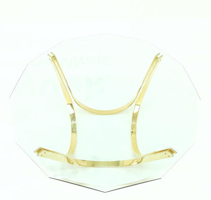 Roger Sprunger for Dunbar Mid-Century Modern Brass Glass Coffee Table Clean!