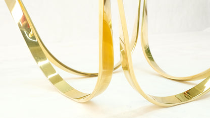 Roger Sprunger for Dunbar Mid-Century Modern Brass Glass Coffee Table Clean!