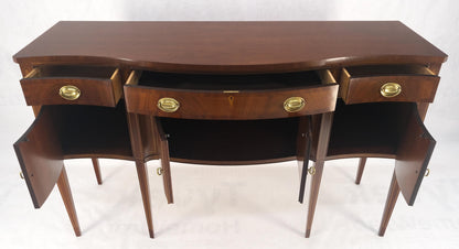 Hickory Chair Crotch Mahogany Serpentine Front Tapered Leg Inlaid Sideboard MINT