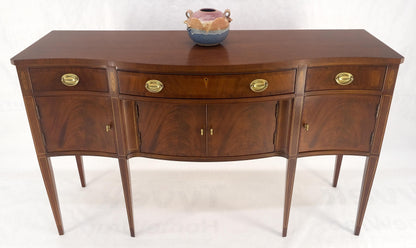 Hickory Chair Crotch Mahogany Serpentine Front Tapered Leg Inlaid Sideboard MINT