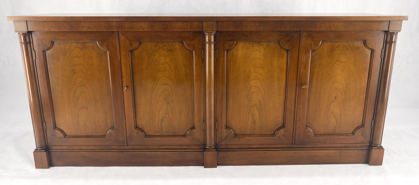 Baker Cherry 4 Raised Panel Doors Biedermeier Style Long Sideboard Credenza MINT