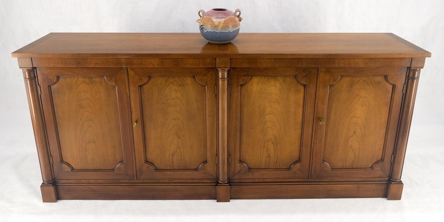 Baker Cherry 4 Raised Panel Doors Biedermeier Style Long Sideboard Credenza MINT
