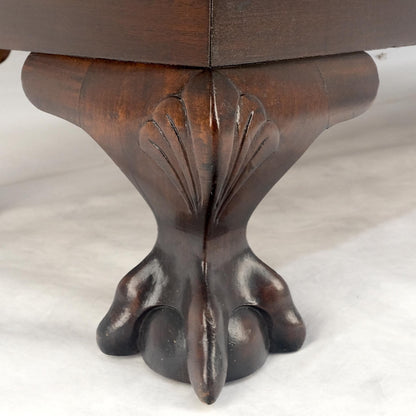 EstablishedLines Mahogany 2 Door Chippendale Style Carved Ball & Claw Feet Rope Edge Bookcase