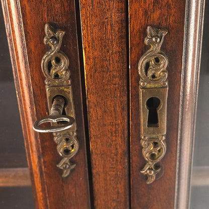 EstablishedLines Mahogany 2 Door Chippendale Style Carved Ball & Claw Feet Rope Edge Bookcase