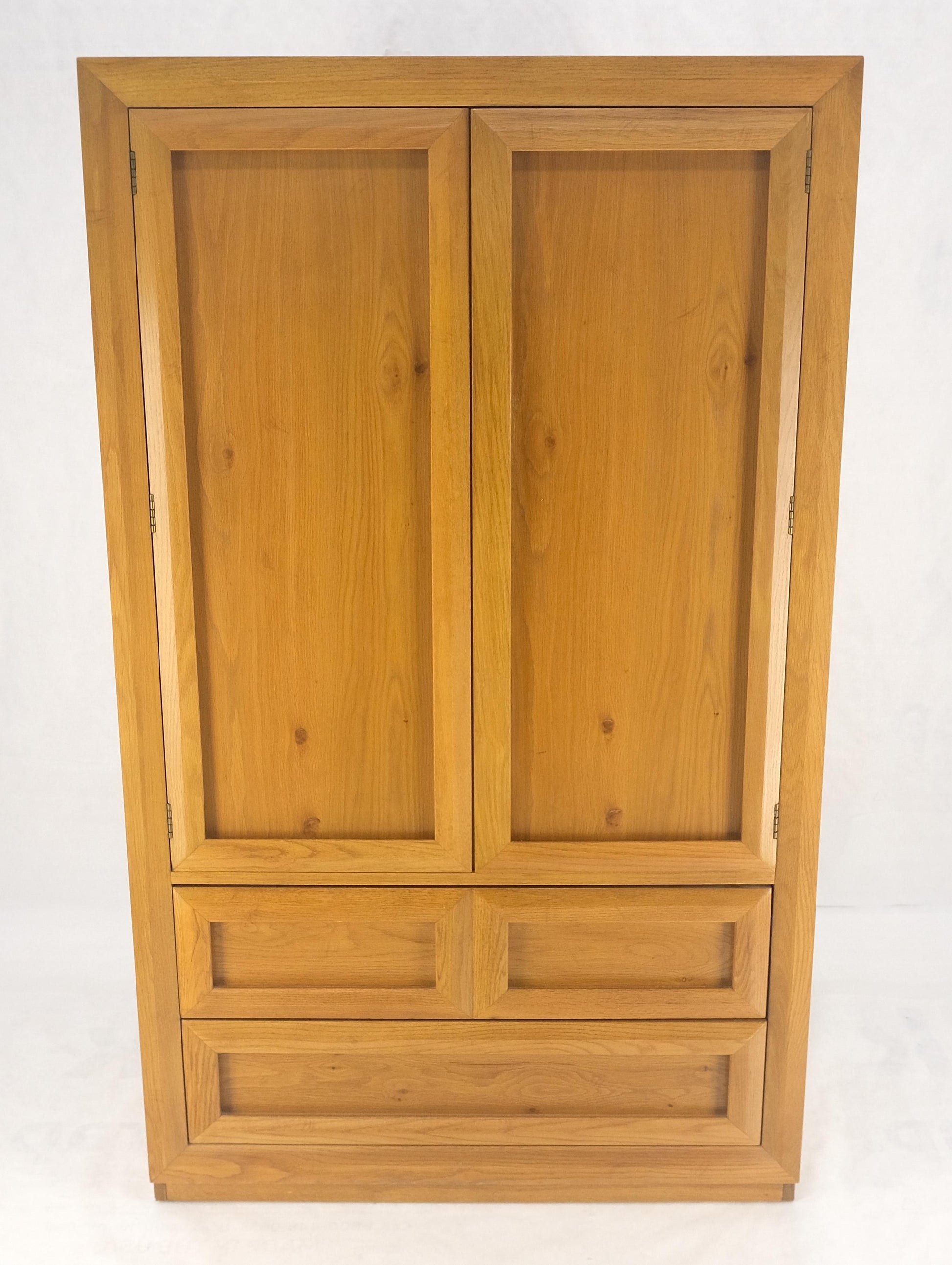 EstablishedLines Chestnut 2 Beveled Doors Compartment Gentlemen's Chest Dresser Cabinet MINT!