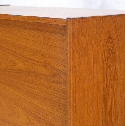 EstablishedLines Danish Mid-Century Modern Teak Side by Side Dresser Chest of Drawers Chifforobe