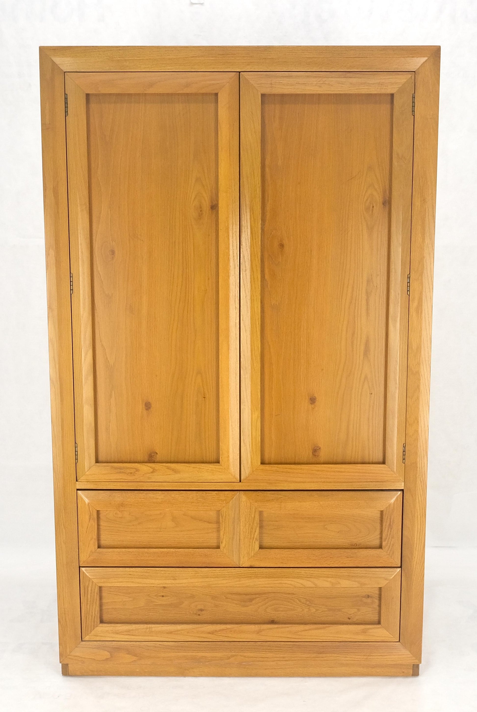 EstablishedLines Chestnut 2 Beveled Doors Compartment Gentlemen's Chest Dresser Cabinet MINT!