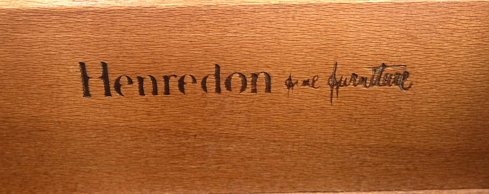 EstablishedLines Henredon Campaign Style 7 Drawers Compact 64" Long Dresser Credenza Brass MINT!