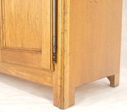 Bloomingdale's Made in Italy 2 Door Dome Top Chestnut Wardrobe Adjustable Shelfs