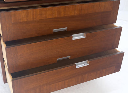 EstablishedLines Cane Double Door Compartment 5 Drawer High Gentleman  Chest Dresser Walnut MINT!