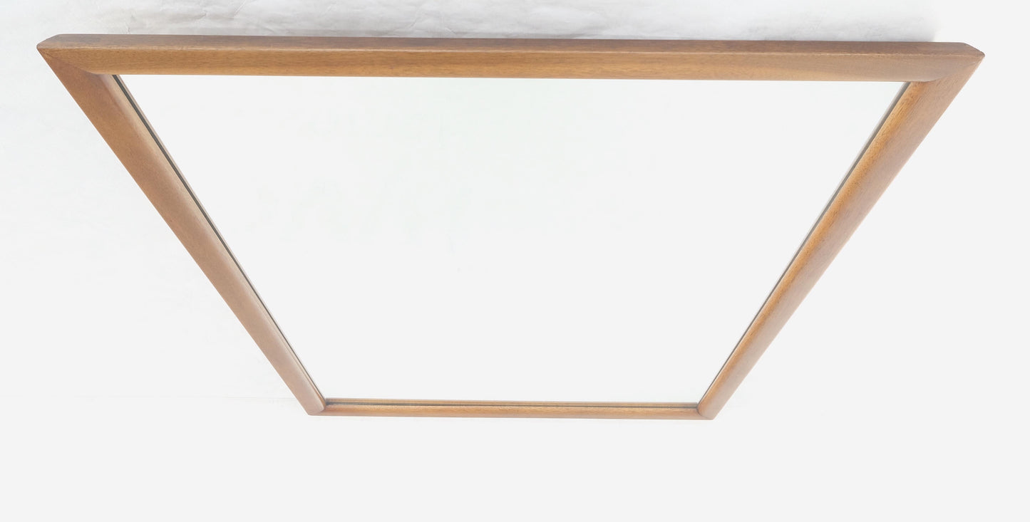 EstablishedLines Large 31x43 Rectangle American Light Walnut Solid Wall Mirror MINT