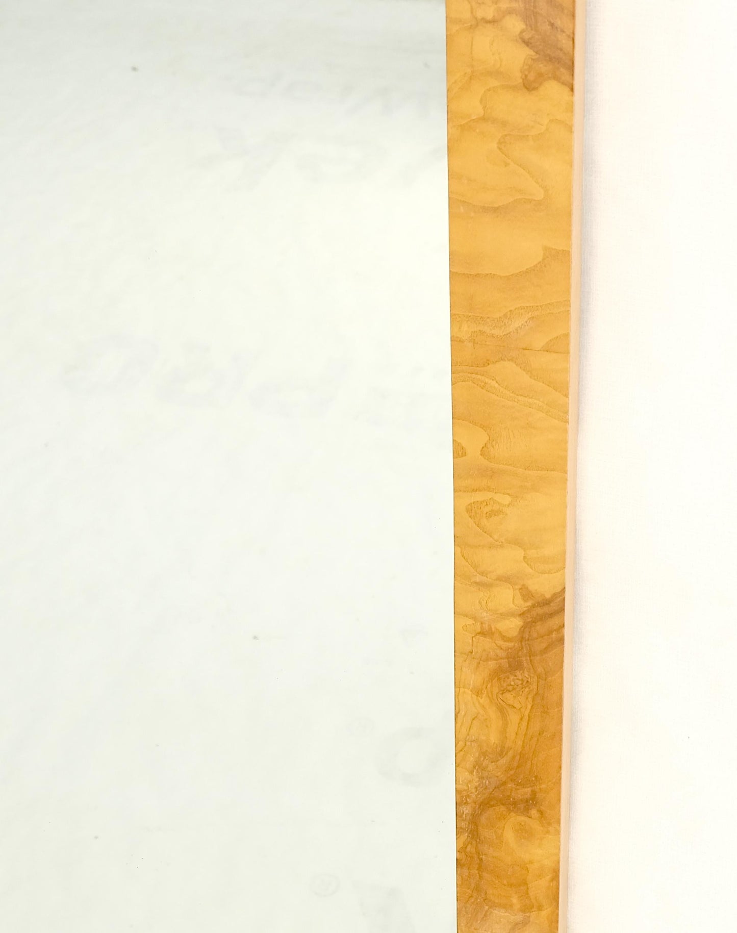 EstablishedLines Pair Burl Walnut Mid Century Modern Milo Baughman Rectangle Wall Mirrors MINT!