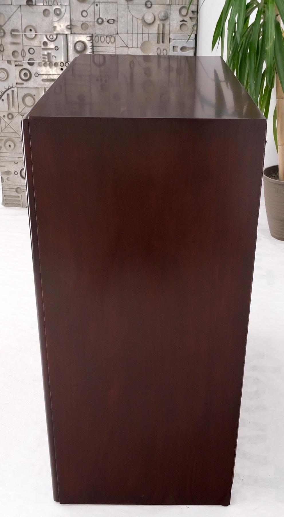 EstablishedLines Paul Frankl for Johnson Brass X Pulls High Chest of Drawers Dresser Cabinet
