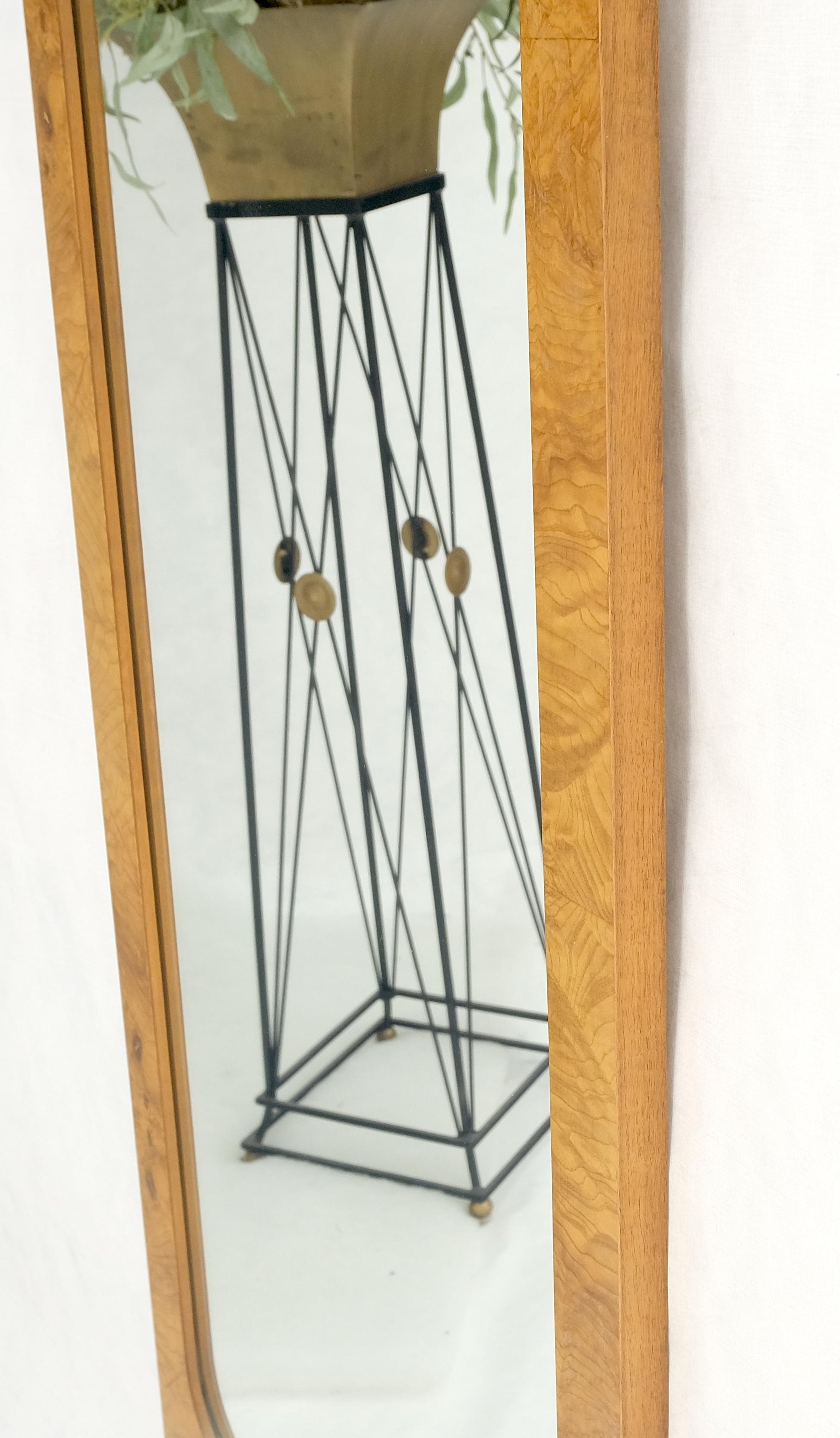 EstablishedLines Pair Burl Walnut Mid Century Modern Milo Baughman Rectangle Wall Mirrors MINT!