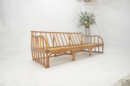 EstablishedLines Ficks Reed Rattan Bamboo Mid Century Modern Sofa Frame MINT!
