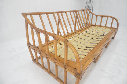 EstablishedLines Ficks Reed Rattan Bamboo Mid Century Modern Sofa Frame MINT!