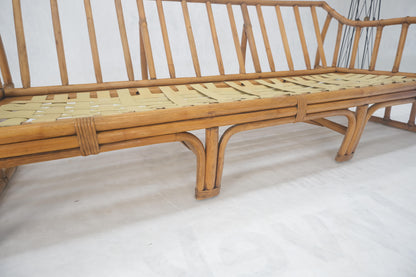 EstablishedLines Ficks Reed Rattan Bamboo Mid Century Modern Sofa Frame MINT!