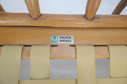 EstablishedLines Ficks Reed Rattan Bamboo Mid Century Modern Sofa Frame MINT!