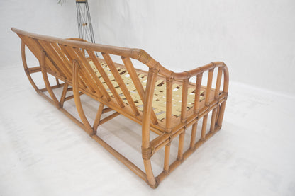 EstablishedLines Ficks Reed Rattan Bamboo Mid Century Modern Sofa Frame MINT!