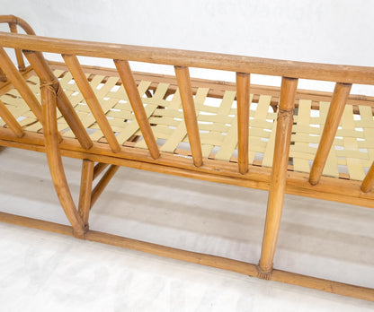 EstablishedLines Ficks Reed Rattan Bamboo Mid Century Modern Sofa Frame MINT!