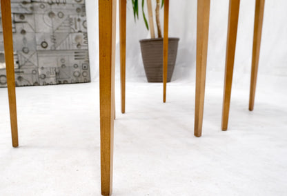 EstablishedLines Set of Burl Wood Oval Nesting Tables by Baker