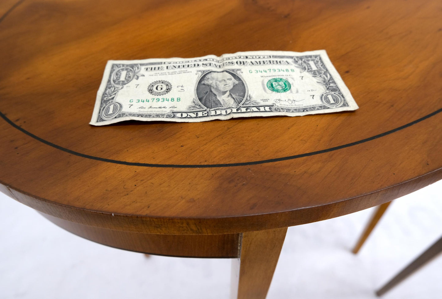 EstablishedLines Set of Burl Wood Oval Nesting Tables by Baker