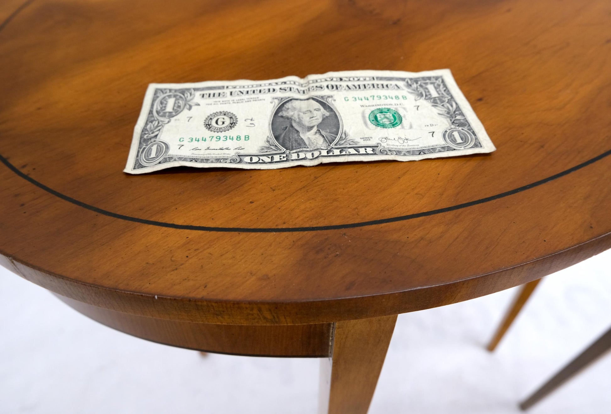 EstablishedLines Set of Burl Wood Oval Nesting Tables by Baker