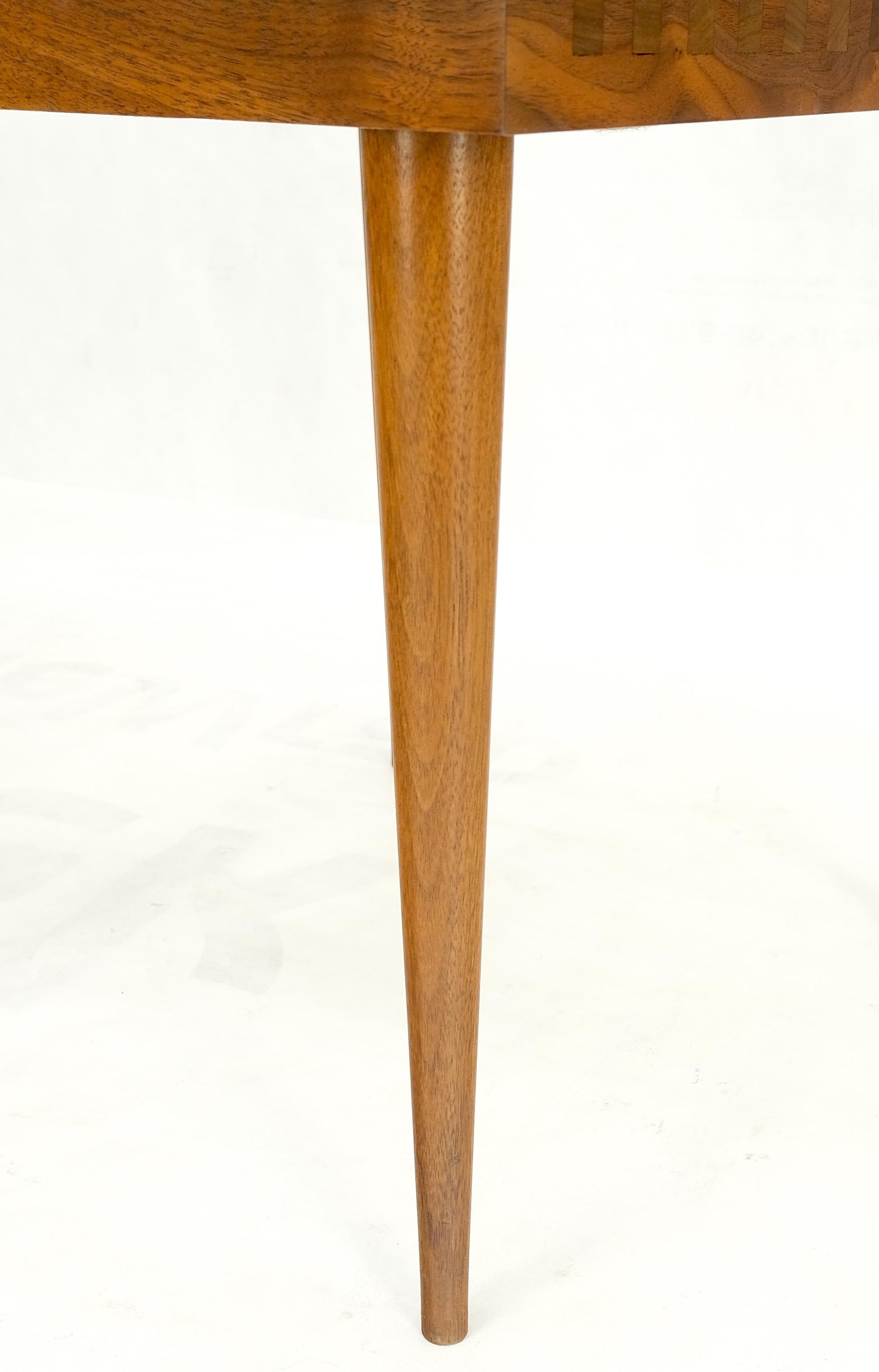 EstablishedLines Pair Square  Mel Smilow Slatted Solid Walnut  Modern Benches Side Tables MINT!