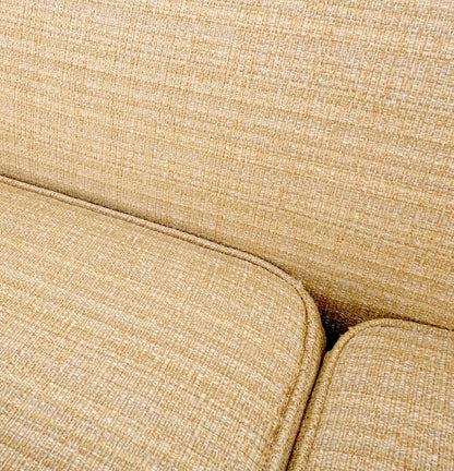 EstablishedLines Mid-Century Modern Gondola Style Sofa Pearsall Attributed Oatmeal Upholstery