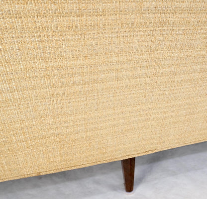 EstablishedLines Mid-Century Modern Gondola Style Sofa Pearsall Attributed Oatmeal Upholstery