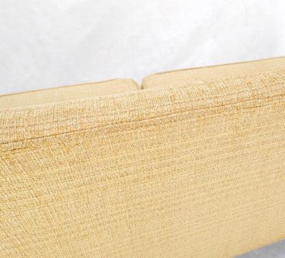 EstablishedLines Mid-Century Modern Gondola Style Sofa Pearsall Attributed Oatmeal Upholstery