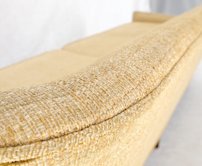 EstablishedLines Mid-Century Modern Gondola Style Sofa Pearsall Attributed Oatmeal Upholstery