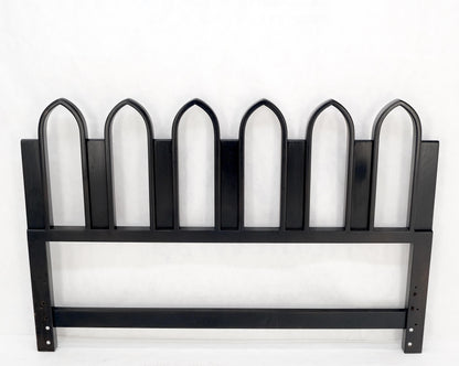 EstablishedLines Harvey Prober Ebonized Solid Mahogany Lacquered Queen Size Headboard Bed Mint!
