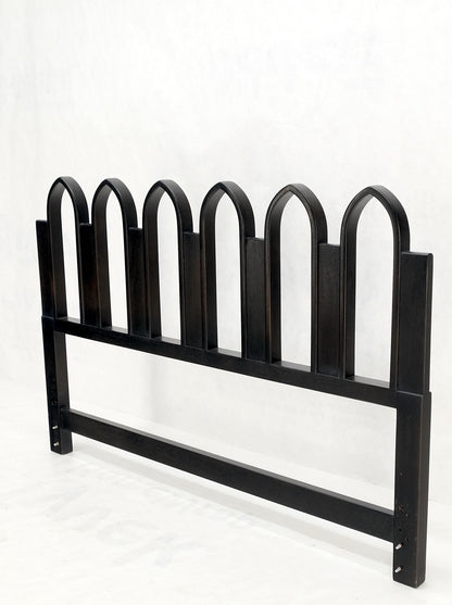 EstablishedLines Harvey Prober Ebonized Solid Mahogany Lacquered Queen Size Headboard Bed Mint!