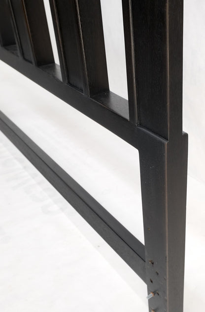 EstablishedLines Harvey Prober Ebonized Solid Mahogany Lacquered Queen Size Headboard Bed Mint!